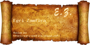 Egri Zamfira névjegykártya
